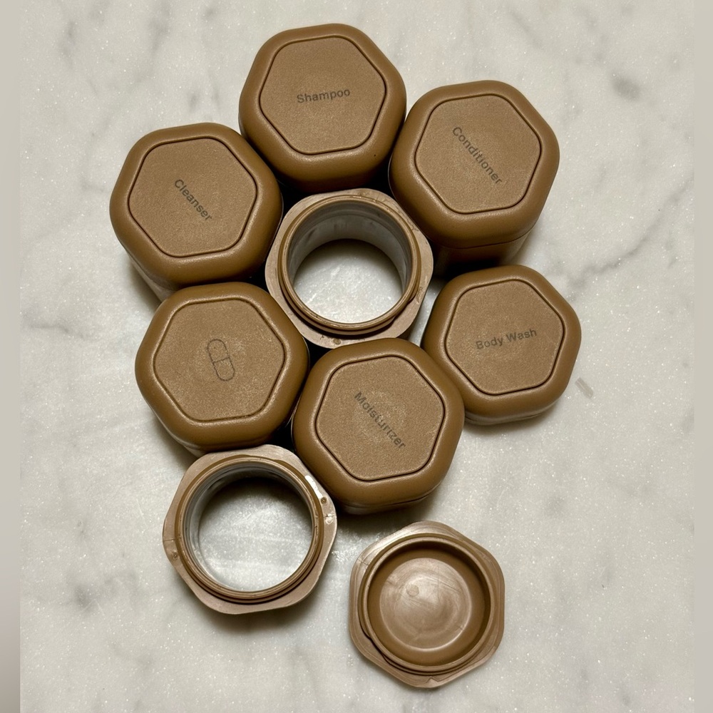 cadence Travel Toiletry Capsule System in Mocha